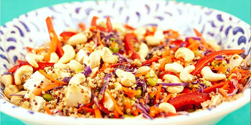Salada de quinoa