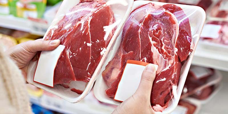 carne embalada armezenada na temperatura correta