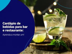 Copo de bebida com limão